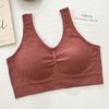 Cross-border Plus Fertilizante Plus Seamless Fixed Cup Sports Non-steel Ring Wrap Bra Vest Plus Size Beautiful Back Tube Top Mulheres