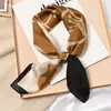 Pañuelo cuadrado pequeño de 70x70cm pañuelo de seda para mujer Primavera Otoño Invierno combinación con camisa decoración profesional pañuelo protector del cuello pañuelo fino