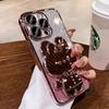 Soporte de Espejo de Maquillaje Invisible Adecuado para Funda de Teléfono Móvil Apple 18Promax iPhone15 con Película para Lente 16 Polvo Brillante