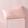 Núcleo de Almohada de Seda Ultra Suave de Algodón Puro Clase A para Niños para Protección del Cuello y Ayuda para Dormir, un Par de Almohadas Bajas de Algodón Puro para Uso en Casa