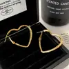 Pendientes de Corazón de Moda Personalizados Transfronterizos Europeos y Americanos de Lujo Ligero Gama Alta Diseño Simple de Temperamento Dulce y Fresco Pendientes para Mujer
