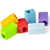 Conector de cable de red RJ45 de cabeza pasante de color Conector de doble paso de cabeza pasante para par de cables de red suministros al por mayor suministro