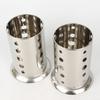 Soporte Redondo para Palillos de Acero Inoxidable con Base Cilindro Hueco para Palillos Caja de Almacenamiento para Cubiertos Uso Diario Cocina Escurridor Jaula para Palillos