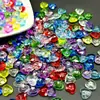 Acessórios para Joias DIY de Coração Acrílico Adorno de Cabeça Capa de Celular Contas em Formato de Coração Contas Planas Diamante Gota d'Água Acessórios Artesanais