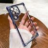 Funda Adecuada para Teléfono Móvil Samsung S26Ultra, Funda Protectora Anti-Caída con Airbag en las Cuatro Esquinas Galvanizada para Note20U con Película para Lente
