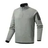 Jaqueta de fleece com gola alta para outono e inverno, casaco leve de negócios moderno com mangas compridas, moletom jaqueta masculino casual quente e à prova de frio espessado