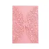 Selección de color Estilo mariposa Regalo Creativo europeo Invitación Papel perlado de doble cara Festival Postal calada Boda