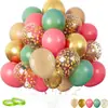 Set de Globos Transfronterizos Globos Retro Mate Coloridos Set de 30 Piezas Decoración de Escena Set de Globos para Fiesta
