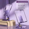 Suporte de Telefone Metálico Giratório 360 Graus, Suporte de Telefone Dobrável Ajustável para Mesa, Suporte Conveniente para Tablet Atacado