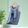 Camisetas Regata de Algodão Puro para Meninas, Camisetas Básicas Internas para Crianças, Pijamas Sem Manga Respiráveis para Meninos, Regatas para Meninos de Crianças Tamanhos Médio e Grande