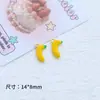 Colgante de Aleación de Dibujos Animados Serie de Frutas con Goteo de Aceite Paquete de Materiales para Pendientes Pulsera Joyería Hechos a Mano