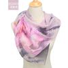 Elegante bufanda de seda estilo dama, estilo nuevo, Georgette, estampado de Loto Loto, primavera y verano, protección solar, bufanda fina, chal para mujer