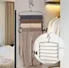 Perchero de Pantalones de Múltiples Capas, Multifuncional, Ahorra Espacio, para Colgar Pantalones, Bufandas, Pantalones de Yoga, Antideslizante, Percha para Pantalones que no Deja Marca para Uso Doméstico