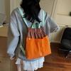 Mochila Versátil Casual Ins de Nicho para Mujer 2025 Nueva Mochila de Lona Mini Pequeña Bolsa Escolar Bolsa Cruzada