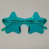 Nuevas Gafas de Sol Sin Montura Personalizadas de Colores para Fiesta de Baile para Mujeres Color Caramelo Foto de Celebridad de Internet Gafas Anti-UV