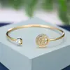 Tintini Europeu e Americano Transfronteiriço Mais Vendido Simples e Fashion Árvore da Vida Pulseira Desejo Aliexpress Zircônia Pulseira Banhada a Ouro