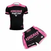 Conjunto de Treino de Boxe Luta MMA Artes Marciais Corrida Fitness Esportes Traje Sanda Manga Curta