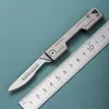 Cuchillo de arte de acero inoxidable más vendido liberación rápida afilado mini cuchillo plegable cuchillo de llavero portátil cuchillo para desembalaje rápido