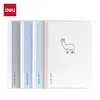 Deli Papelería Funda de Goma Pequeña Fresca y Simple Libreta para Estudiantes Funda de Goma Eva 72 Hojas Libreta Engrosada Venta al por Mayor