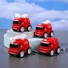 Llavero creativo de mini coche deportivo de fricción, coche de aleación con puertas que se abren, accesorio para mochila infantil, regalo de coche