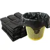Bolsas de Basura Portátiles Extra Gruesas para Uso Doméstico, Paquete Económico, Bolsas de Plástico Negras Tipo Chaleco de Tamaño Mediano para Dormitorios, Uso Comercial y Catering