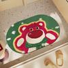 Alfombrilla de Diatomeas Suave Absorbente de Agua Secado Rápido Dibujos Animados para Baño Alfombrilla Antideslizante de Goma Infantil para Entrada de Baño del Hogar