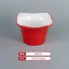 Vajilla de Melamina Plato de Dos Colores para Restaurantes de Hot Pot y Barbacoa, Plato Cuadrado de Barbacoa Comercial Imitación Porcelana