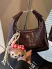 Bolsas de Nicho Transfronteiriças para Mulheres 2025 Nova Moda Outono Bolsa de Ombro de Alta Qualidade Bolsa de Mão Crossbody Bolsa Dumpling