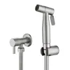 Aço inoxidável 304 companheiro de vaso sanitário mulheres lavar vaso sanitário chuveiro pistola de água de alta pressão com válvula angular pistola pulverizadora conjunto de 4 peças