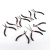 Mini Pinzas de 4.5 pulgadas con Dientes, Pinzas de Punta Fina, Pinzas Pequeñas de Punta Plana, Pinzas para Joyería, Pinzas de Punta Fina Extendidas sin Dientes