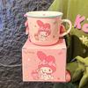 Caneca Sanrio Family Series Café da manhã Leite Copo de cerâmica Alto valor de cor Menina Bonito Tom de desenho animado Copo