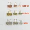 Clipe de cauda longa grande em ouro rosa e prata galvanizado 32mm41mm51mm clipe de cauda de andorinha pasta de metal