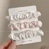 Goma para el pelo simple de satén estilo coreano para mujer, sujetador antideslizante para coleta alta, cuerda de pelo colorida, accesorio para el pelo elástico