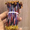 Accesorios DIY Hechos a Mano Cierre de Nudo de Diamante Gradiente de Colores Llavero Colgante Anillo Hebilla Cuerda de Decoración para Bolsa