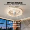 Lámpara de ventilador de techo para dormitorio Daguan Garden con cabezal ajustable Lujo ligero italiano Niebla de nube Cristal Luminaria integrada L412
