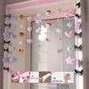 Cortina Decorativa para Puerta de Dormitorio Explosiones ktm Perro Yugui Corazón Morado Alto Valor de Color Corazón de Chica Joven Cortina Colgante para Puerta de Sala de Estar Puerta de Dormitorio Gratis
