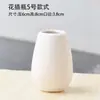 Vaso pintado à mão cor de embrião branco decoração de embrião liso prato branco em branco brinquedo esmalte de cor Zen mini recipiente