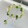 Nueva pulsera de esmalte de mariposa femenina ins nicho lujo ligero Mori azul marino cuentas de colores craqueladas hielo pulsera de amigas al por mayor