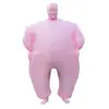 Disfraz Inflable Blanco de Silicona para Halloween Accesorios de Performance Transfronterizos Fiesta Máscara Divertida Muñeco Inflable Disfraz Personalización