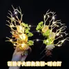 Diadema de Reno Navideño Brillante Transfronteriza con Luces, Tocado Estilo Bosque, Juguetes para Niños de Puesto de Mercado Nocturno