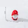 Regalo de Año Nuevo Muñeco de Papá Noel de Navidad Partículas Lindas Escena de Nieve Accesorios Decorativos DIY Adornos Navideños Pequeños