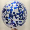 Balão Lantejoula 12 polegadas Rosto Sorridente Balão com Confete de Espuma Látex Transparente Espesso Popular Balão de Folha de Alumínio com Lantejoulas