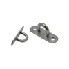 Hebilla ovalada de acero inoxidable 304 de 5 mm para puerta, placa con ojal para fijación de cordón, hebilla de fijación marina, accesorios para toldo de yate