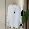 Camisas Delgadas para Primavera y Otoño 2025 Tendencia Casual Coreana Manga con Lazo Camisas para Mujer Sudaderas de Oficina Camisetas para Mujer