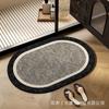 Alfombrilla de baño de tierra de diatomeas para el hogar, inodoro, puerta de baño, absorbente, antideslizante, resistente a las manchas, fácil cuidado