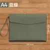 Bolsas de Documentos Empresariais Personalizáveis com Impressão de Logotipo, Pastas de Arquivo Impermeáveis, Bolsas de Documentos de Couro A4 Espessadas