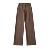 Moda Europeia e Americana Calça Reta de Cintura Baixa feminina Outono 2023 Nova calça casual solta com cordão calça esportiva estilo mop