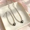 Colar de Coração com Gotejamento de Óleo e Zircônia Microincrustada em Forma de Cruz, Pulseira e Gargantilha de Personalidade Única High-End de Nicho
