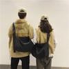 Ins Bolso Cruzado de Hombro Único de Marca de Moda Estilo Japonés para Estudiantes Universitarios Bolsa de Clase Simple de Gran Capacidad Informal para Viajes de Moda para Hombres y Mujeres