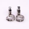 Moda Estilo Coreano Cruz e Padrão da Grande Muralha Aço Titânio Tendência Personalidade Masculina Ear Cuffs Atacado Aliexpress Venda Quente Transfronteiriça Brincos